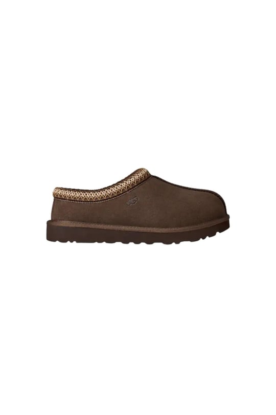 UGG UGG Kadın İşleme Bilek Detaylı İçi Kürklü Süet Kahverengi Terlik 1174470-DUSTDCCA