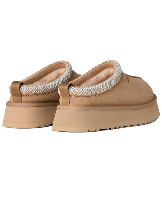 UGG UGG Kadın Platform Taban Süet Detaylı Rahat Astarlı Kum Terlik 1174471-SAND