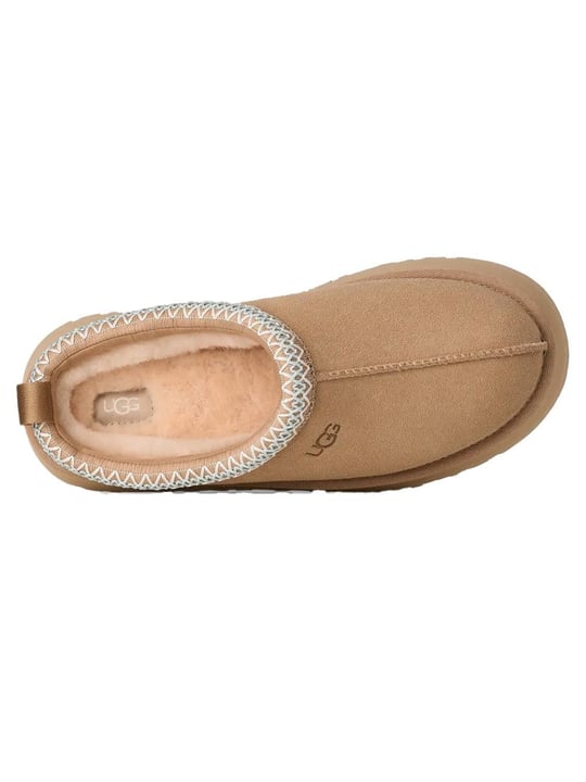 UGG UGG Kadın Platform Taban Süet Detaylı Rahat Astarlı Kum Terlik 1174471-SAND