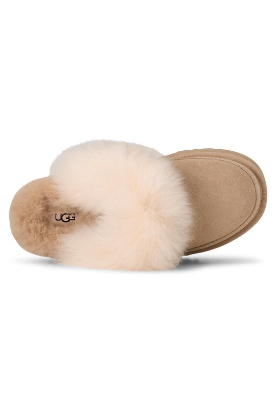 UGG UGG Kadın Platform Taban Yumuşak Astarlı Süet Deri Üst Yüzeyli Bej Bot & Bootie 1173930-SANDCASTLE