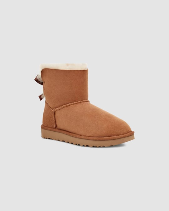 UGG UGG Kadın Rahat Taban Su İtici ve %100 Deri Üst Yüzey Taba Bot & Bootie 1016501-CHESTNUT
