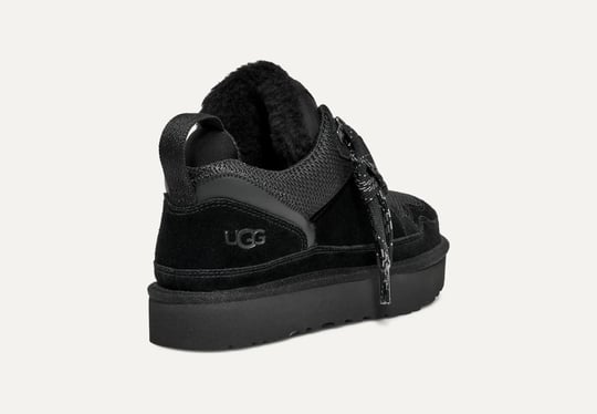 UGG UGG Kadın Rahat Taban Yüksek Bilekli Süet Deri Siyah Sneaker 1144032-BLACK