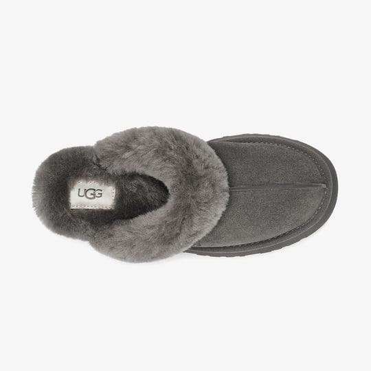 UGG UGG Kadın Rahat Yastık Tabanlı EVA Dış Tabanlı %100 Hakiki Süet Deri Antrasit Bot & Bootie 1122550-CHARCOAL