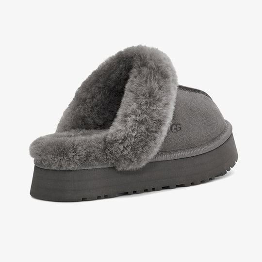 UGG UGG Kadın Rahat Yastık Tabanlı EVA Dış Tabanlı %100 Hakiki Süet Deri Antrasit Bot & Bootie 1122550-CHARCOAL