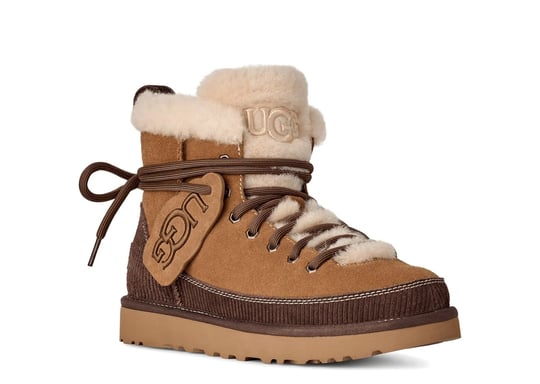 UGG UGG Kadın Süet Dikiş Detaylı İçi Yünlü Logo Baskılı Taba Bot & Bootie 1180418-CHESTNUT