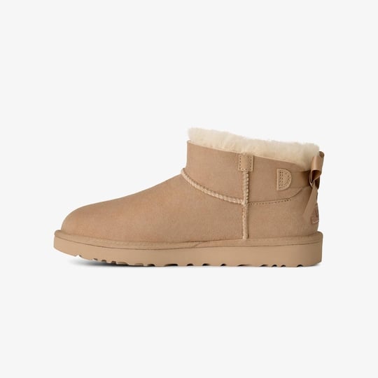 UGG UGG Kadın Süet Dış Yüzeyli Konforlu EVA Tabanlı İçi Kürklü Kum Bot & Bootie 1185491-SAND