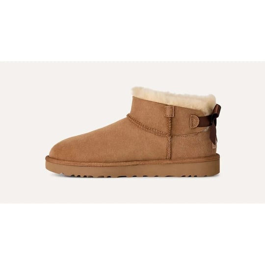 UGG UGG Kadın Süet Dış Yüzeyli Konforlu EVA Tabanlı İçi Kürklü Taba Bot & Bootie 1185491-CHESTNUT