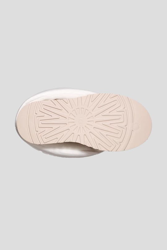 UGG UGG Kadın Süet Topuk Dolgu Neopren Gövde Boğaz Kısmı Çorap Geçmeli Ekru Bot & Bootie 1158275-EKRU