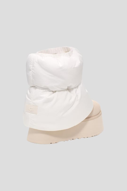UGG UGG Kadın Süet Topuk Dolgu Neopren Gövde Boğaz Kısmı Çorap Geçmeli Ekru Bot & Bootie 1158275-EKRU