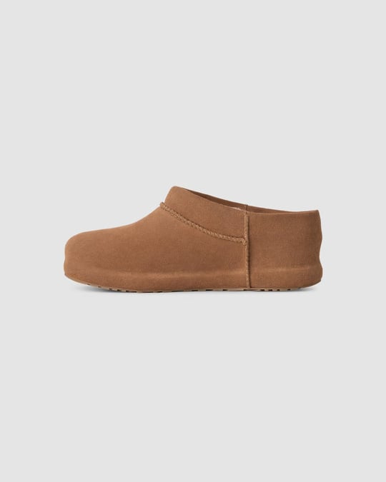 UGG UGG Kadın Süet Yüzey Koyun Postu Astar ve Tabanlıklı Alçak Platform Tabanlı Taba Bot & Bootie 1180254-CHESTNUT