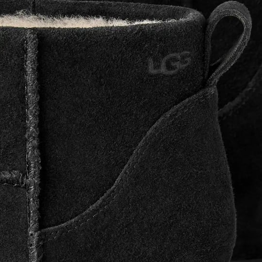 UGG UGG Kadın Süet Yüzey Koyun Postu Astarlı Arka Çekme Kulplu Süet Kaplı Platform Tabanlı Siyah Bot & Bootie 1180412-BLACK