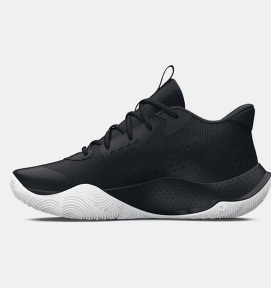 Under Armour Under Armour Erkek Logo Detaylı Hafif Esneyebilen Bağcıklı Siyah1 Basketbol Ayakkabısı 3026634-001