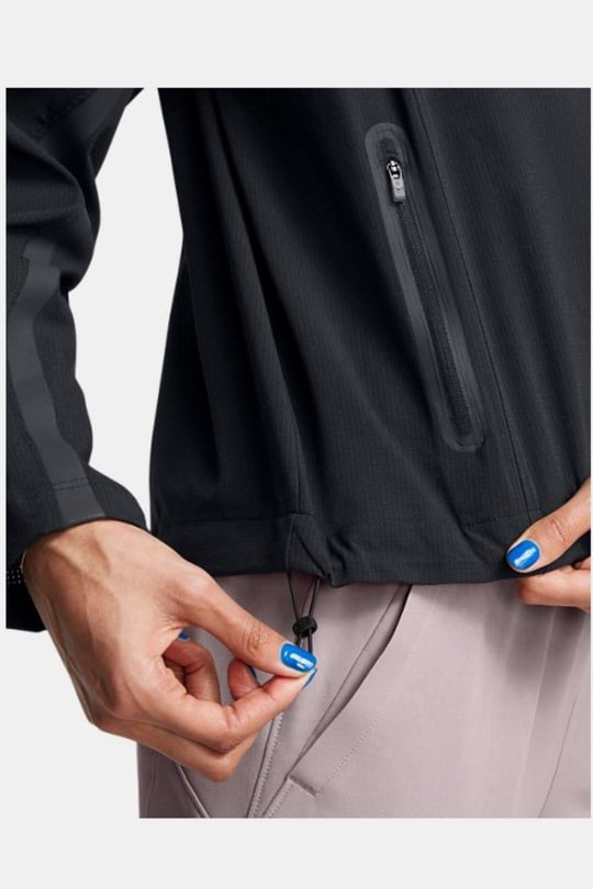 Under Armour Under Armour Kadın Basic Uzun Kollu Logo Nakışlı Siyah Ceket 1385895-002