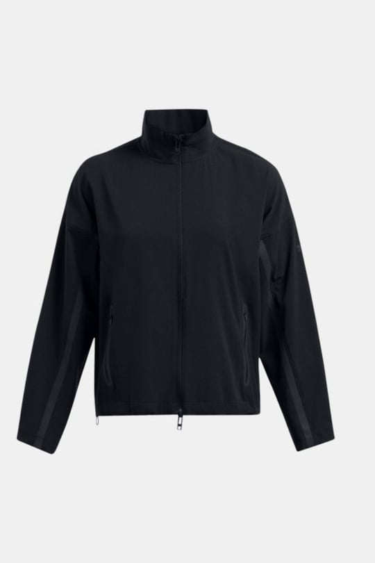 Under Armour Under Armour Kadın Basic Uzun Kollu Logo Nakışlı Siyah Ceket 1385895-002
