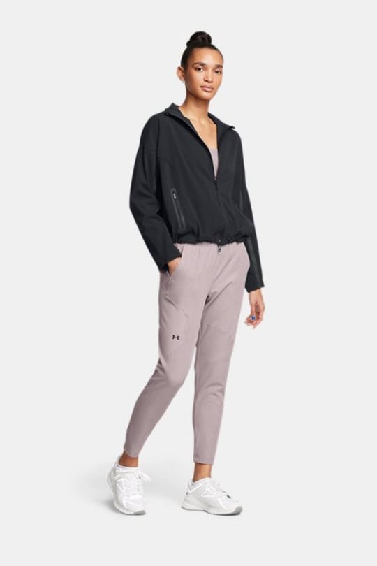 Under Armour Under Armour Kadın Basic Uzun Kollu Logo Nakışlı Siyah Ceket 1385895-002