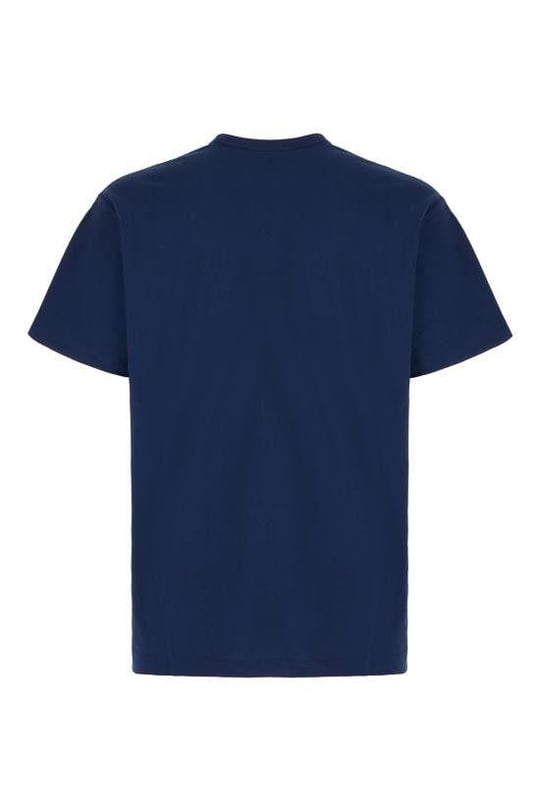 Versace Versace Kadın Bisiklet Yaka Kısa Kol Versace Yazı ve Desenli Lacivert T-Shirt 78GAHE07CJ00E-283