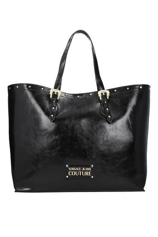 Versace Versace Kadın Marka Tokalı Ayarlanabilir Askılı Siyah Omuz Çantası 75VA4BFMZS442-899