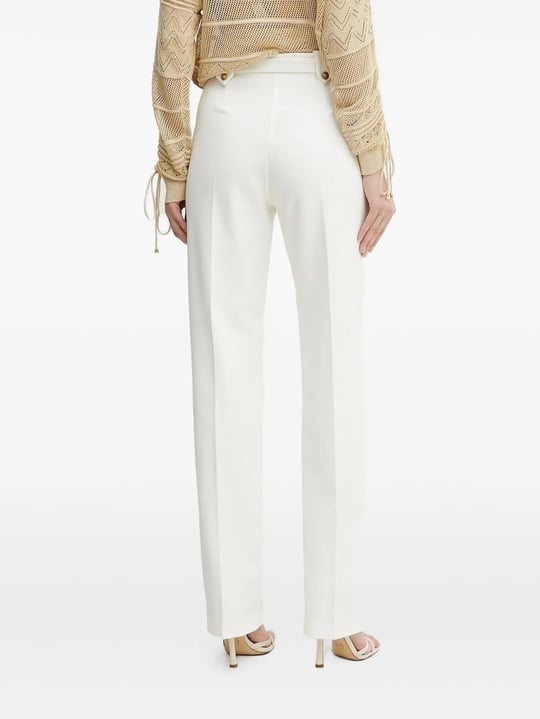 Versace Versace Kadın Pamuklu Normal Paça Cepli Beyaz Pantolon 78HAA111N0356-021