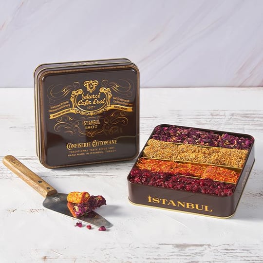 Şekerci Cafer Erol Mixed Finger Turkish Delight in Bronze