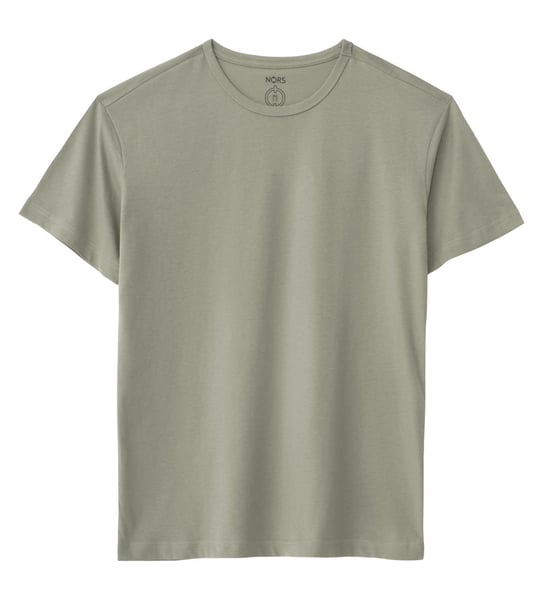 Regular Bisiklet Yaka Tshirt - Açık Gri | Nors