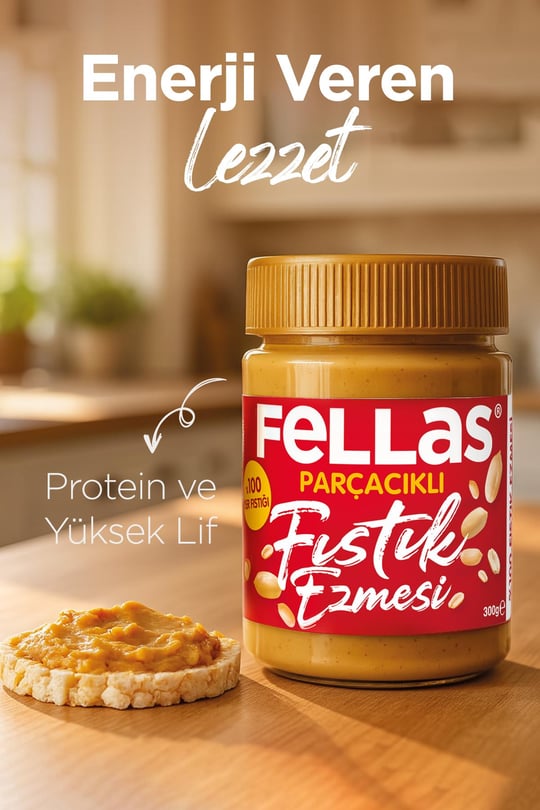 Fellas %100 Fıstık Ezmesi 