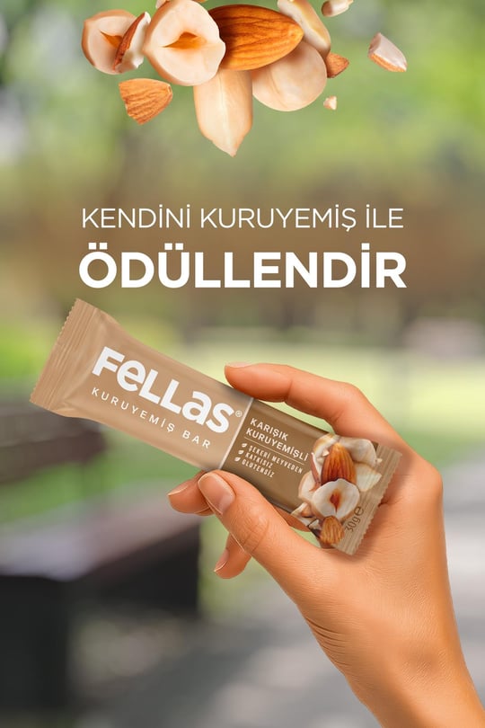 Fellas Karışık Kuruyemiş Bar 30g x12 Adet