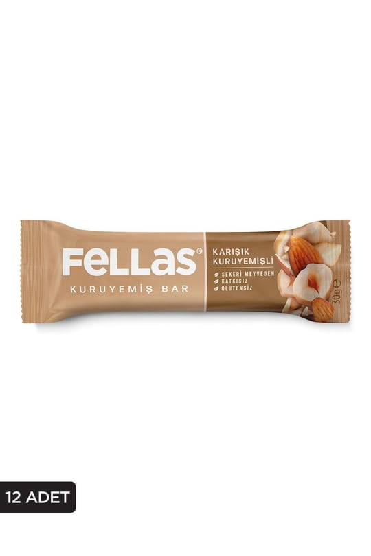 Fellas Karışık Kuruyemiş Bar 30g x12 Adet