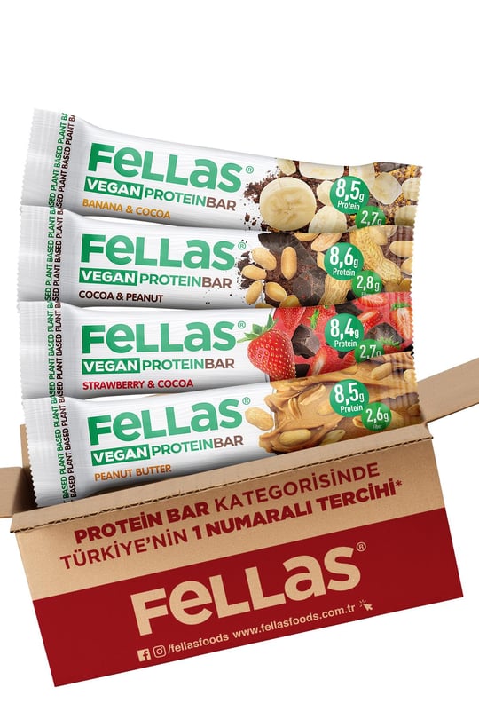Fellas Vegan Protein Bar 4'lü Deneme Paketi