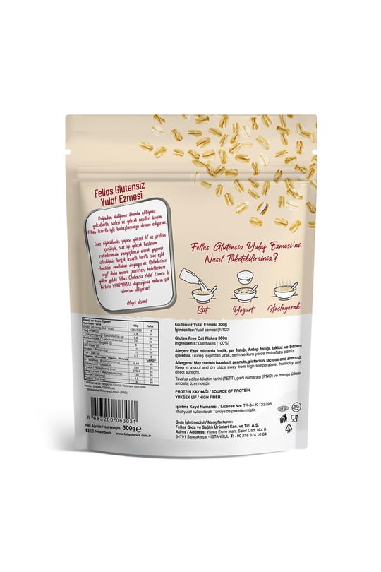 Glutensiz Yulaf Ezmesi 300g