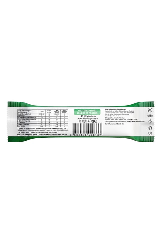 Meyve Bar 40g Süper İkili Kutu 24 Adet - Krş. Kuruyemiş x 12 Adet + Yaban Mersini x 12 Adet