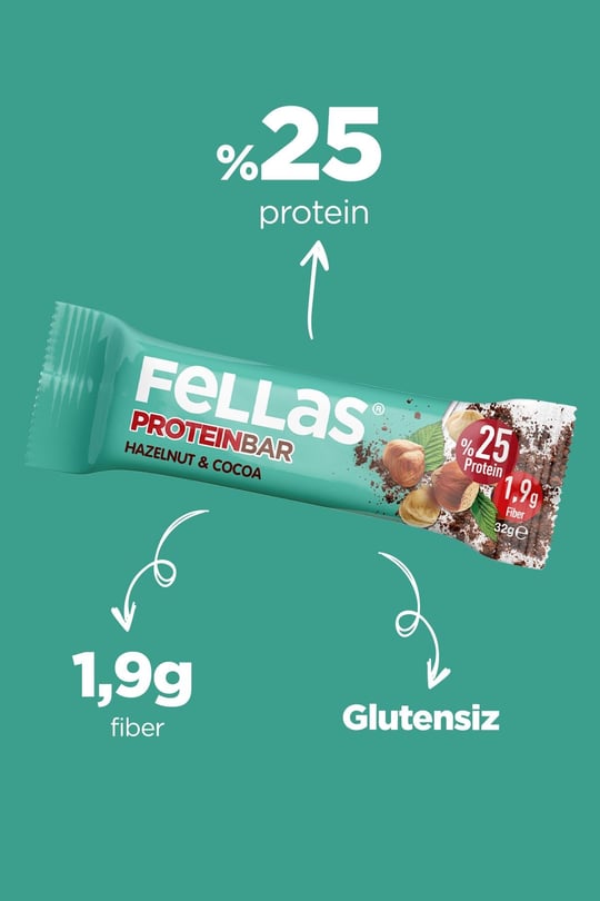 Protein Bar - Fındıklı ve Kakaolu 32g x 12 Adet