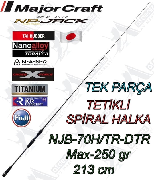 YAMAGA BLANKS SeaWalk Tairubber 70AT Pe#0,6~1 (Tetikli Spiral) 60