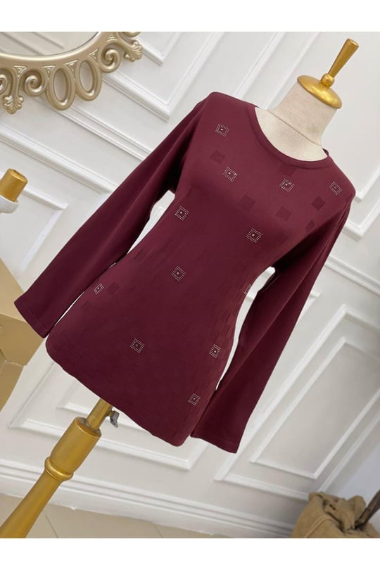 Anne Bluz 5004-Bordo