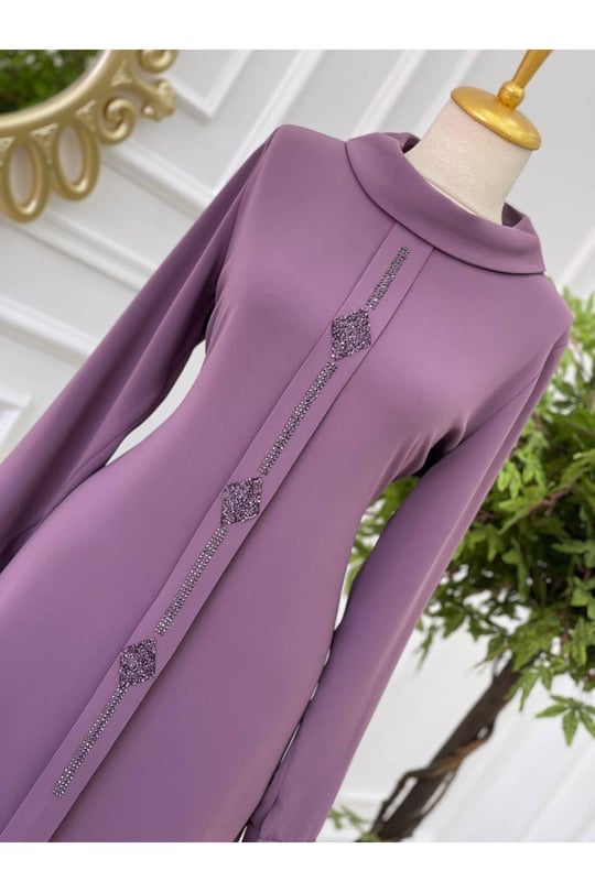 Baklava Taş Tunik 579-Leylak