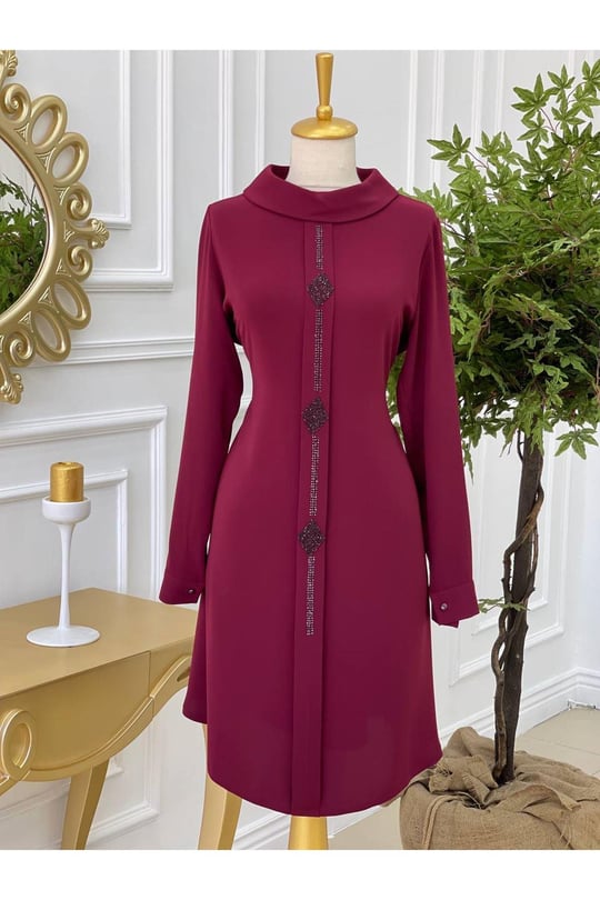 Baklava Taş Tunik 579-Vişne
