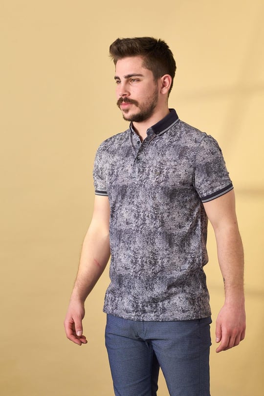 Bebe Yaka Tshirt  305-Gri