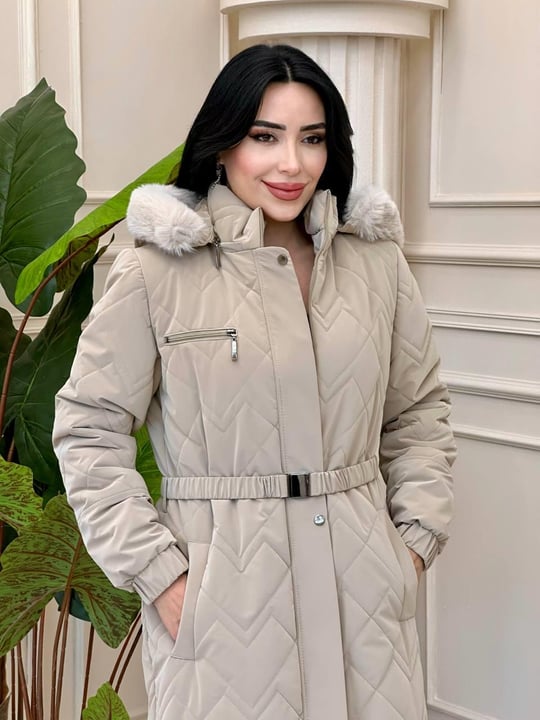 Bel Lastik Kemer Şişme Kaban 8203 t-24 Bej