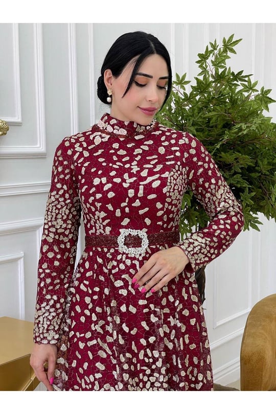 Benek Sim Abiye 17840-Bordo