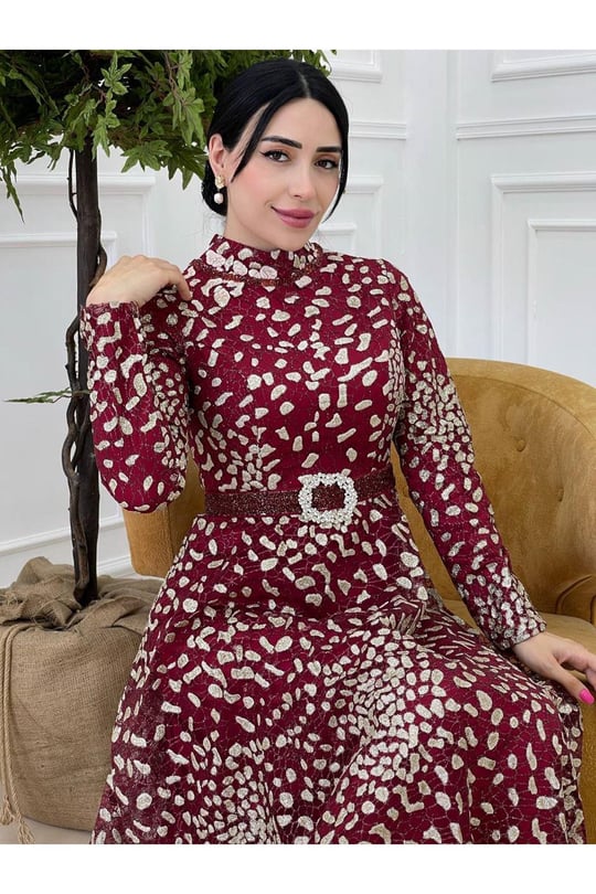 Benek Sim Abiye 17840-Bordo