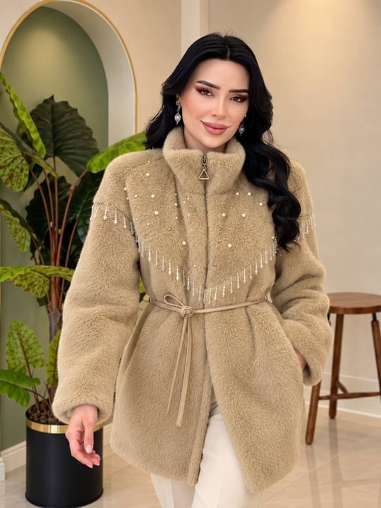 Boncuk Detay Angora Kaban 9041 T-26 Bej