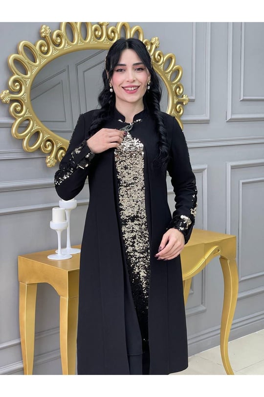 Ceket tunik takım 3301-Siyah