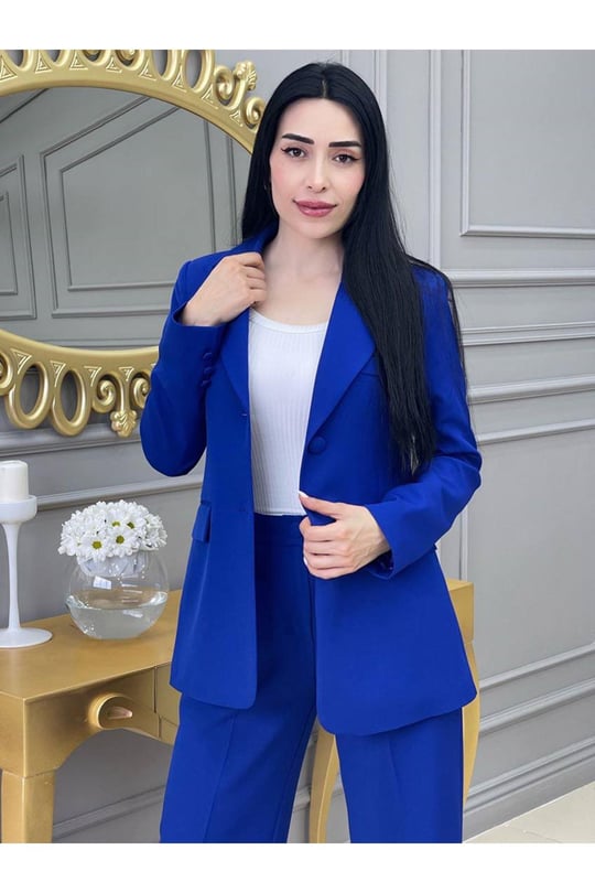 Ceketli Takım 24187-Saks