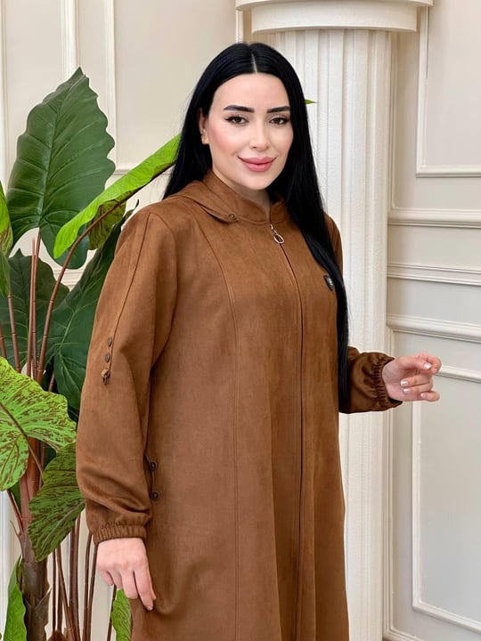 Cep Düğme Süet Kap  8416 T-24 Taba