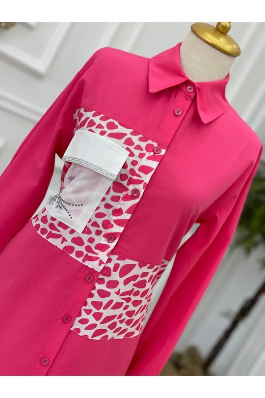 Cep Kapaklı Tunik 002-pembe