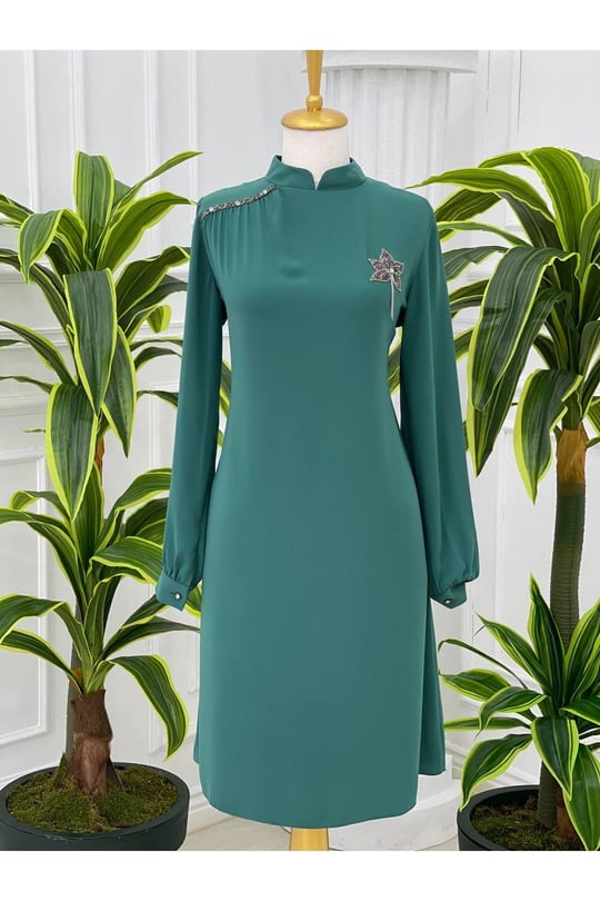 Çınar Yaprak Tunik 751-Yeşil