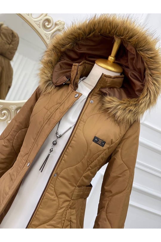 Dalga Desen Şişme Kaban 8134-Taba
