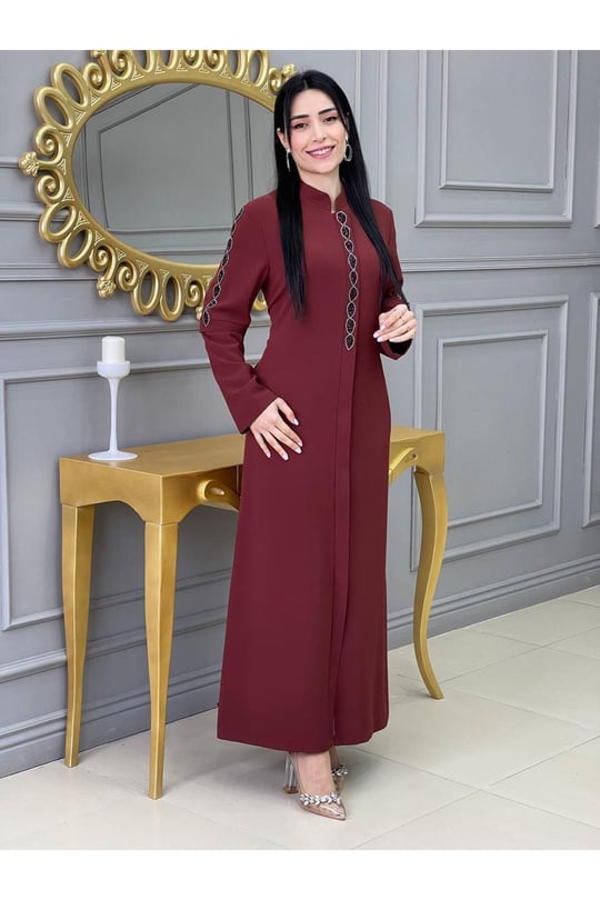 Damla Taş Ferace 604-Kiremit