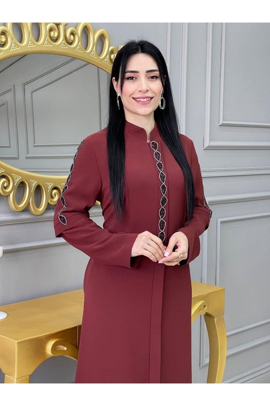 Damla Taş Ferace 604-Kiremit
