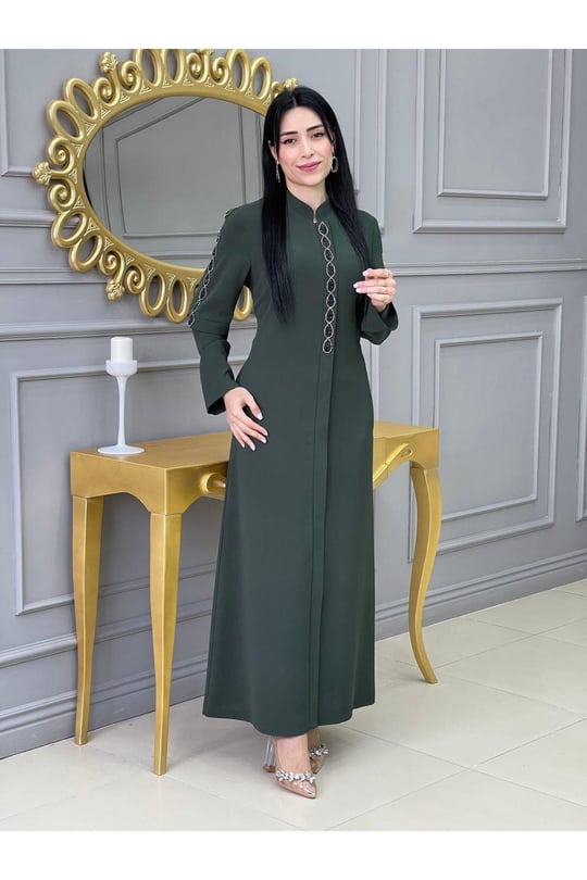 Damla Taş Ferace 604-Yeşil