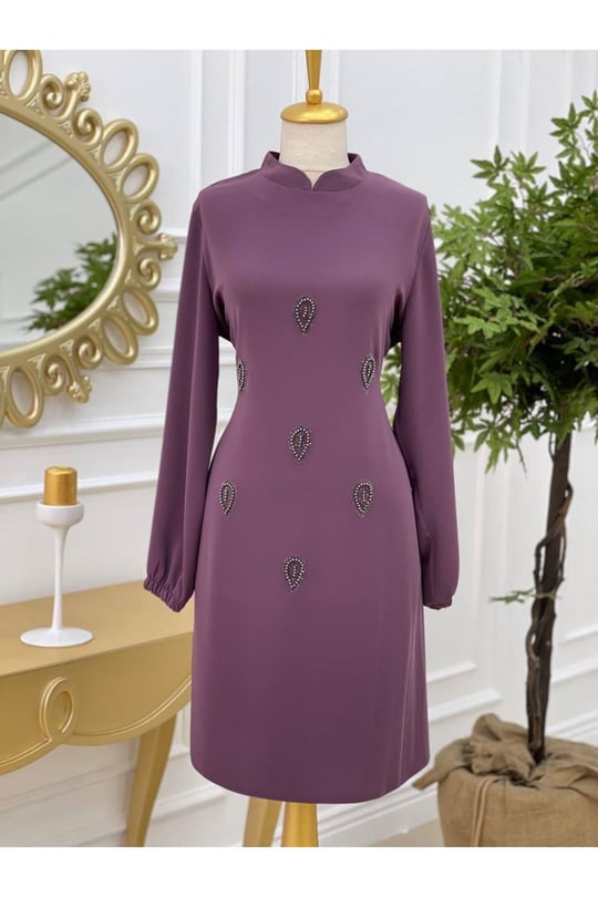 Damla Taş Tunik 585-Leylak
